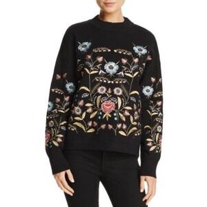 Bloomingdale's Exclusive Lucy Paris Embroidered Floral Sweater